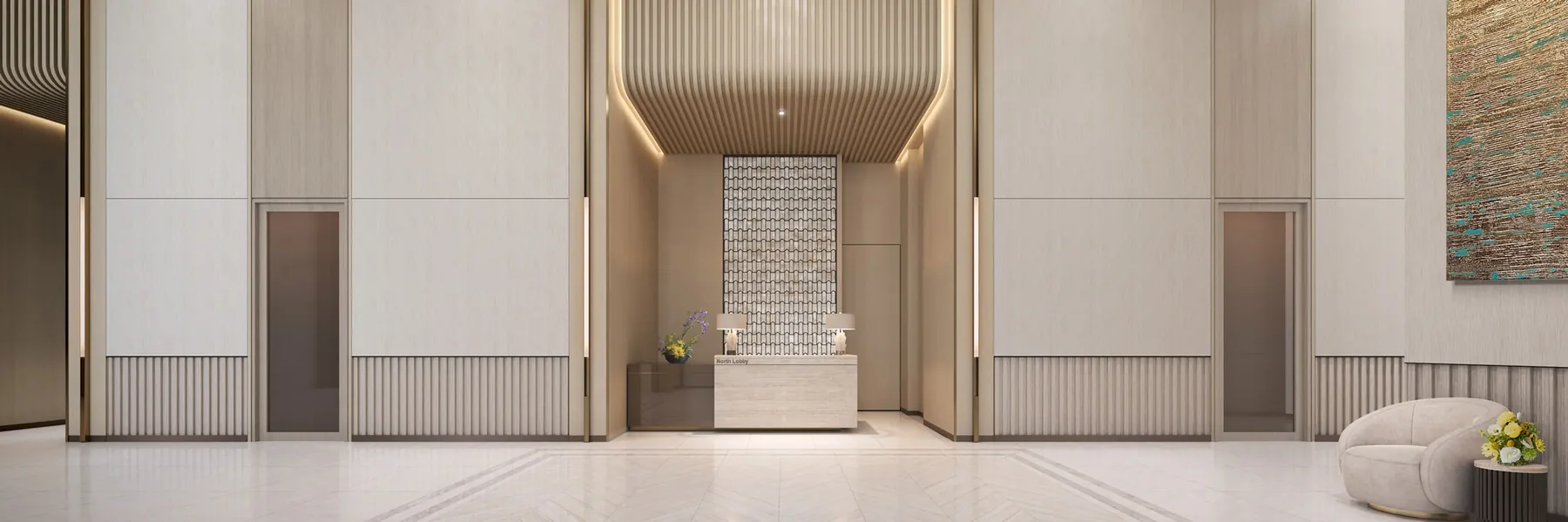 Artist impression of the arrival lobby at Imperial Residences, Damansara Heights